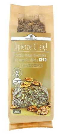 Keto duonos mišinys su graikiniais riešutais